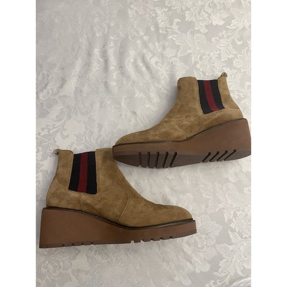 Cecilia New York Gemma Size 10 Slip On Low Wedge Boot Nutella Bootie - Picture 6 of 11